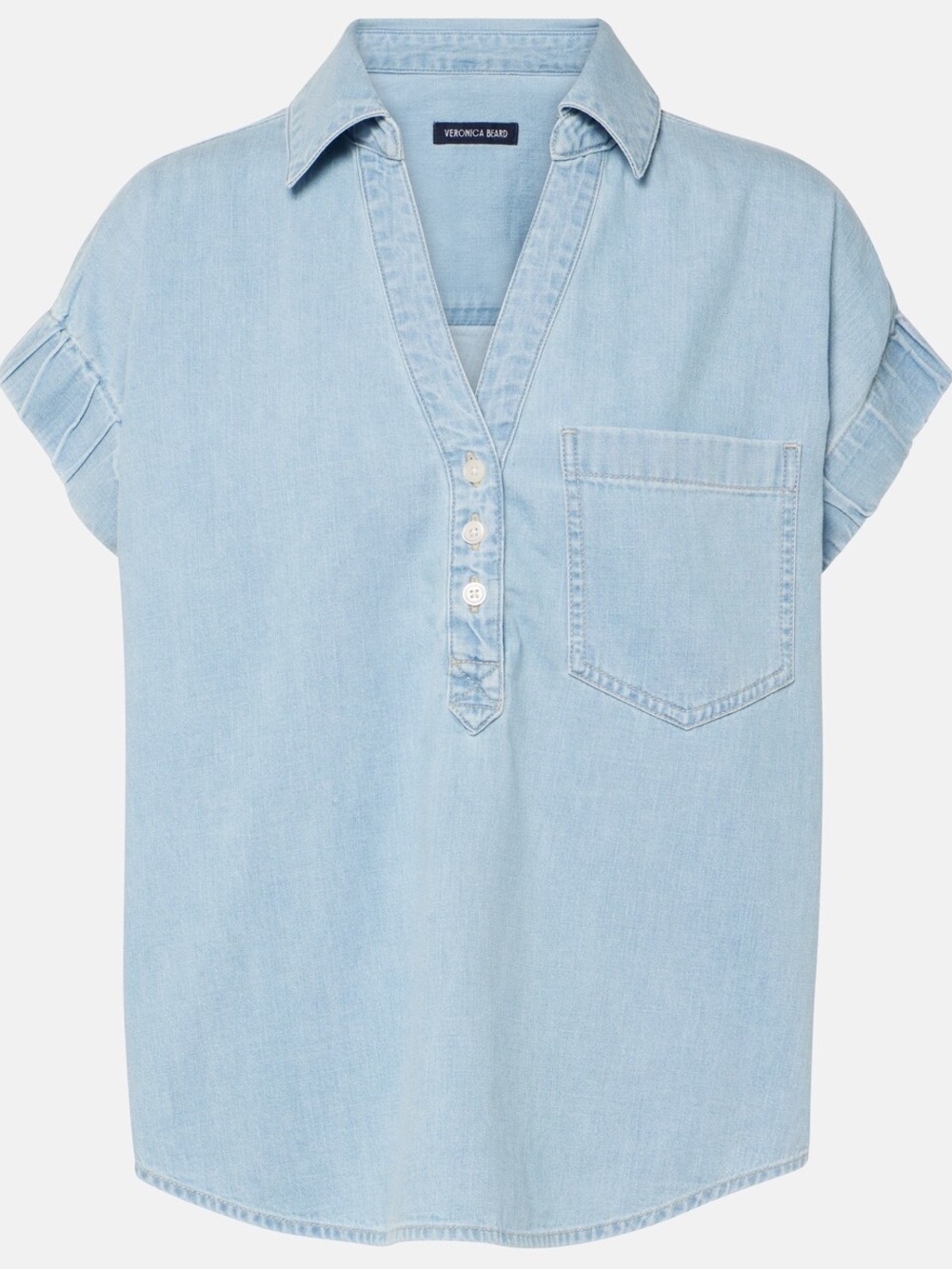 Veronica Beard Almera chambray shirt